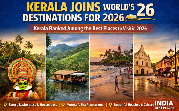 Kerala Joins World’s Top 26 Destinations for 2026 Report